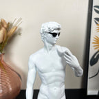 Weißes cooles David Michelangelo Ornament