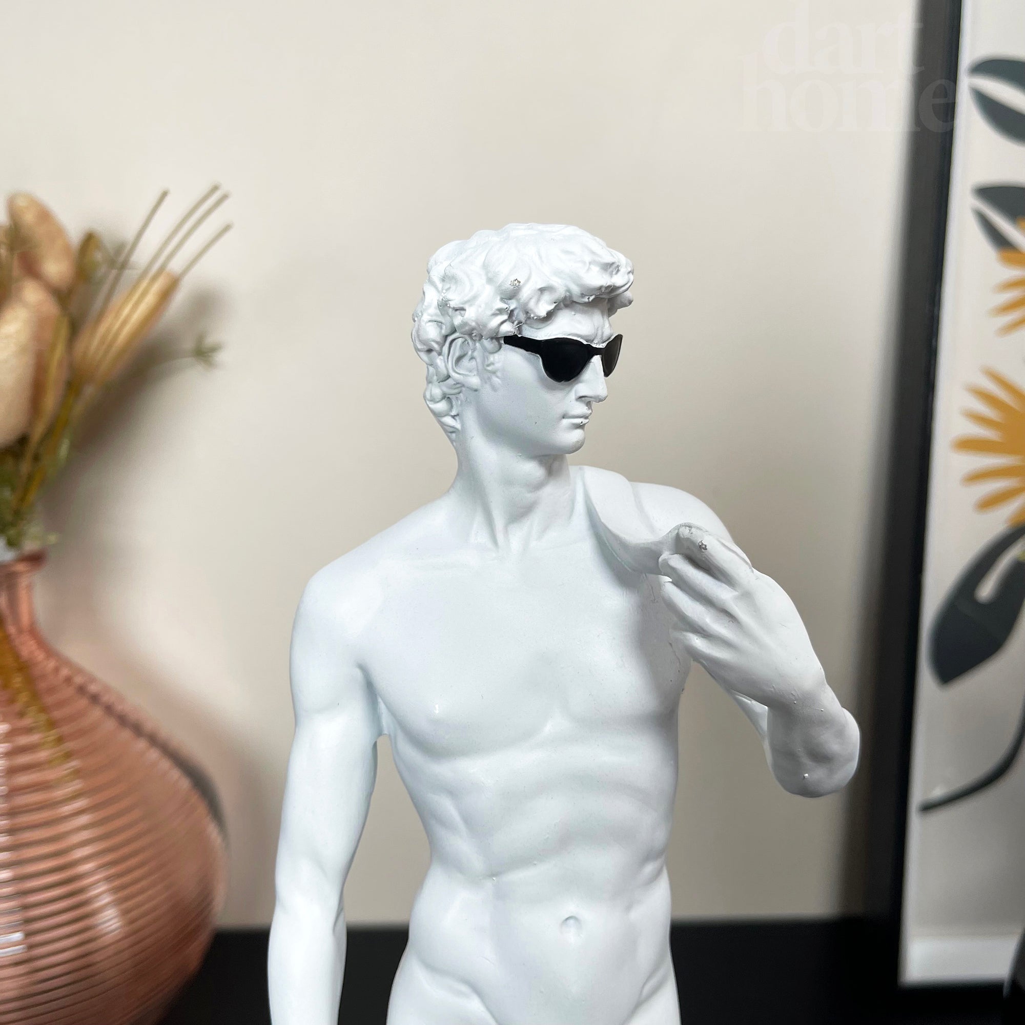 Weißes cooles David Michelangelo Ornament