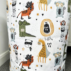White Cartoon Animal Laundry Bag