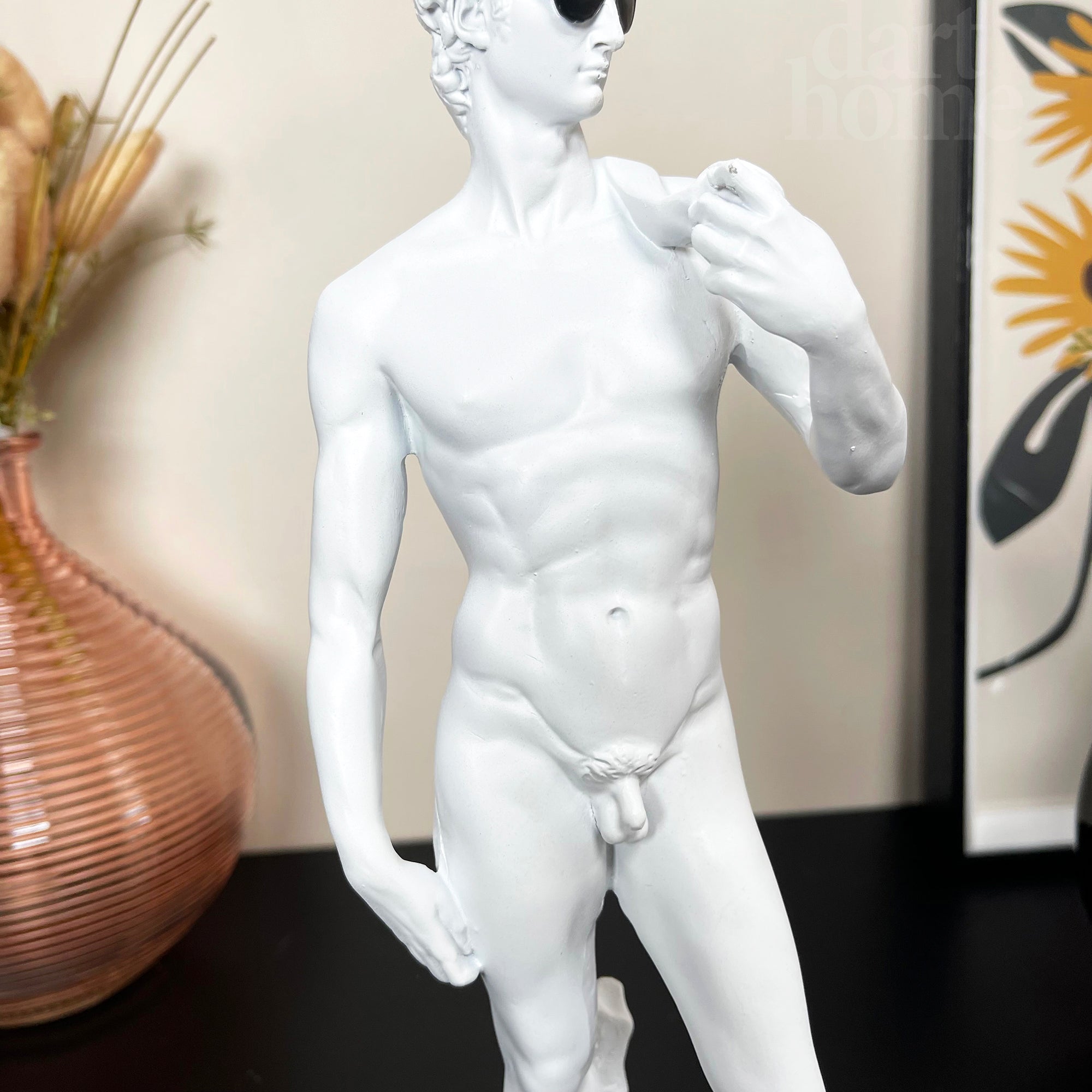 Weißes cooles David Michelangelo Ornament
