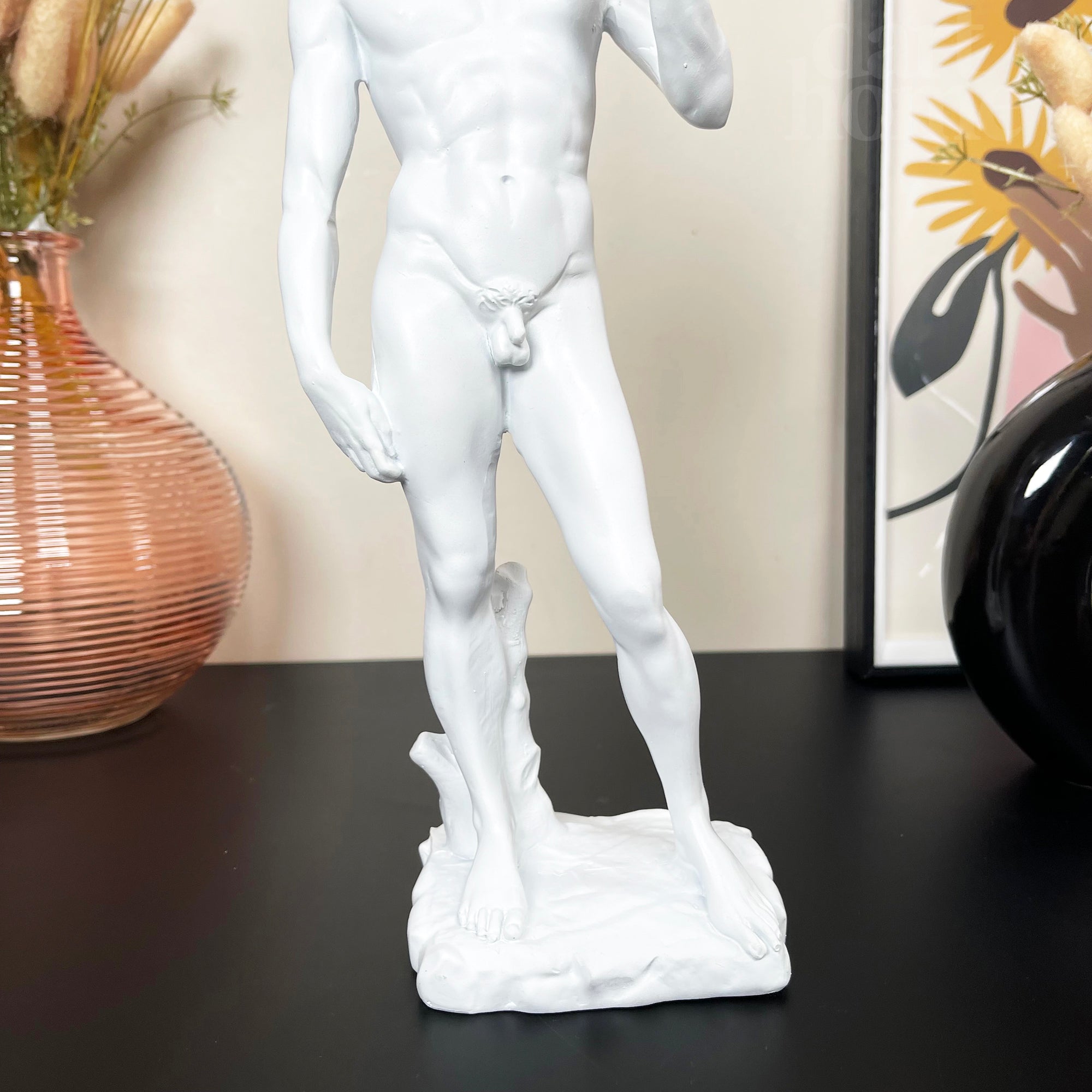 Weißes cooles David Michelangelo Ornament