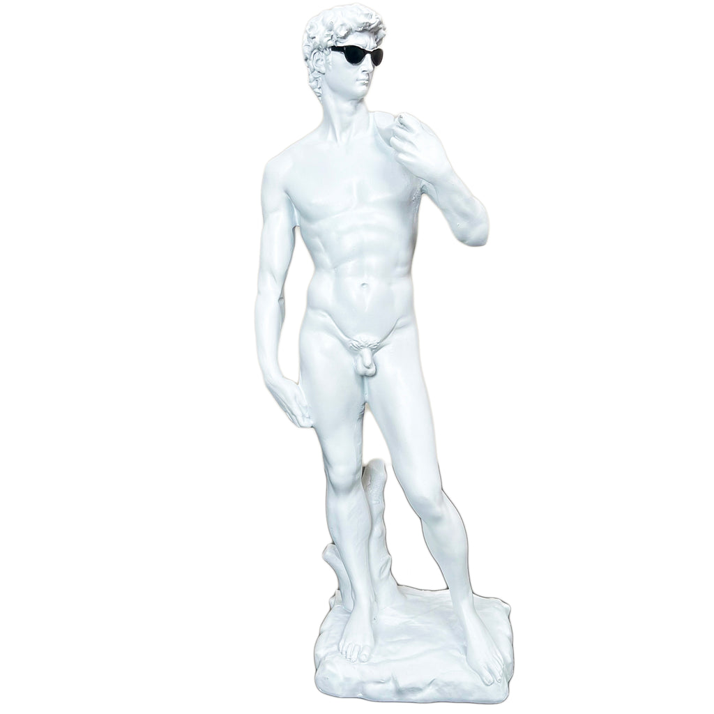 Weißes cooles David Michelangelo Ornament