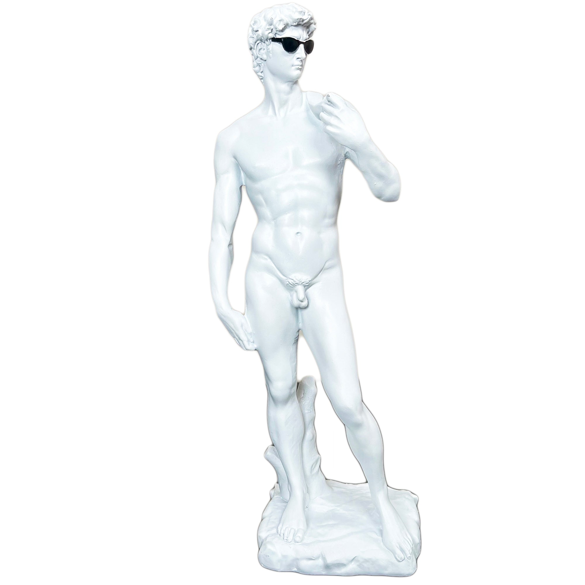Weißes cooles David Michelangelo Ornament