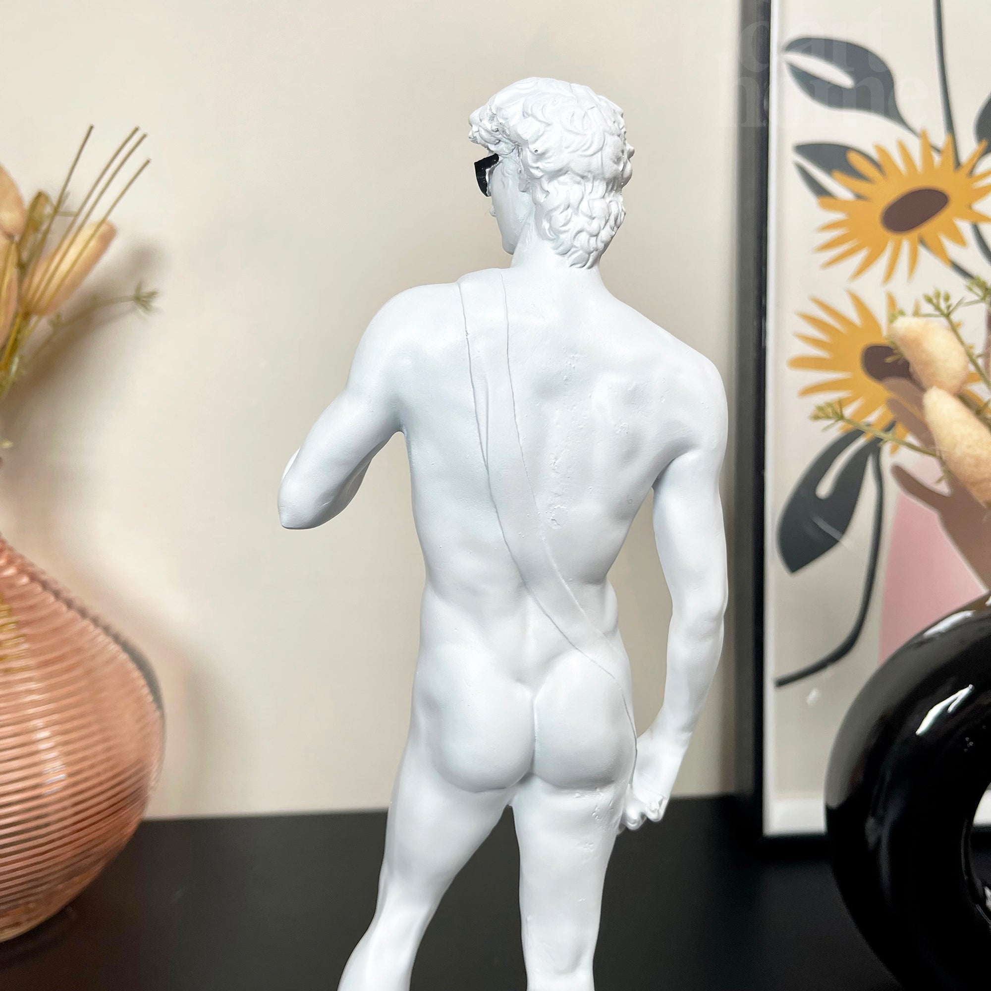 Weißes cooles David Michelangelo Ornament