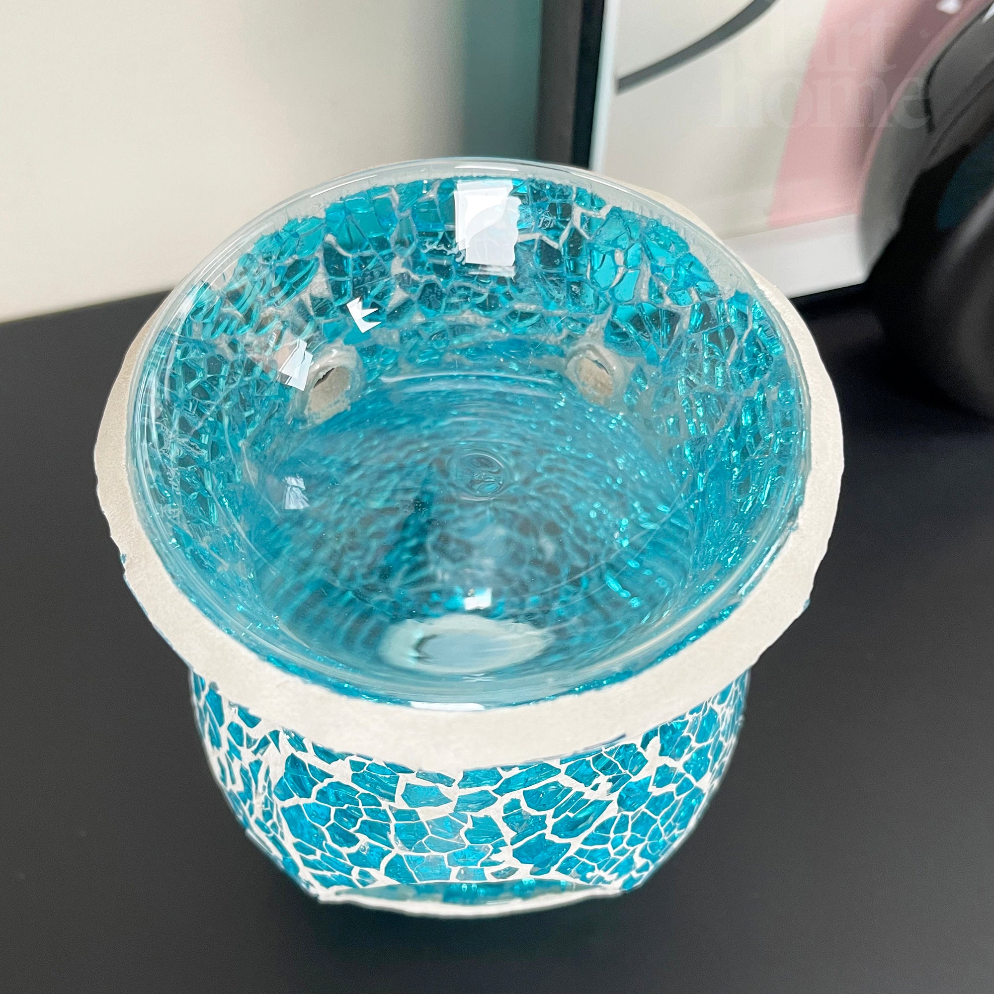Blue Crackle Mosaic Wax Melt Burner