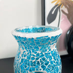 Blue Crackle Mosaic Wax Melt Burner