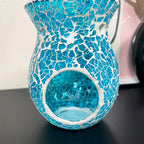 Blue Crackle Mosaic Wax Melt Burner