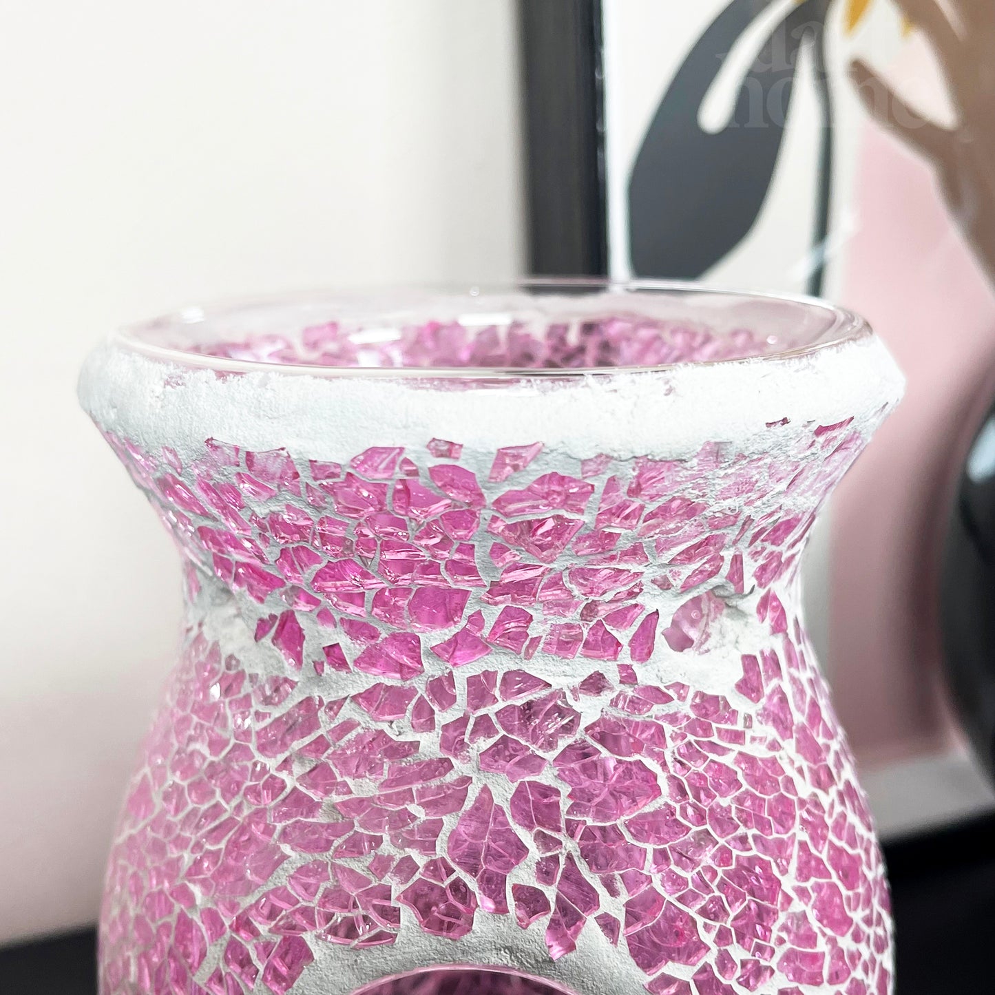 Pink Crackle Mosaik Wachsschmelzbrenner