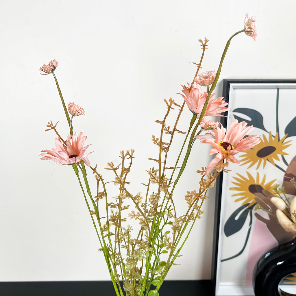 Künstlicher rosa Wildblumenspray