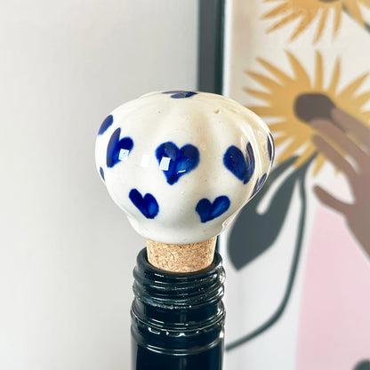 Mediterranean Ceramic Wine Cork Bottle Stoppers