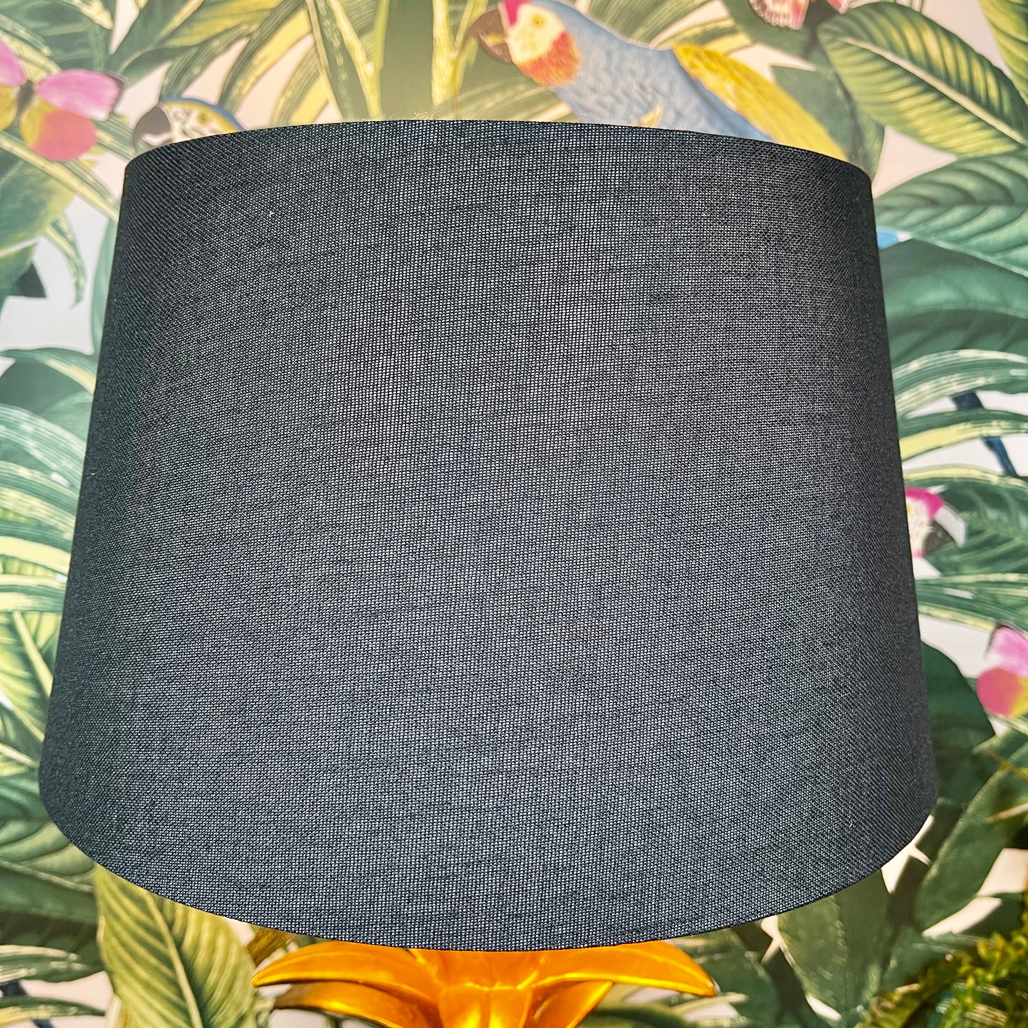 Gold Pineapple Lamp With Black Shade