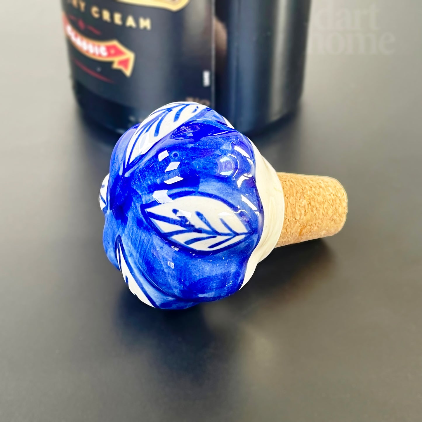 Mediterranean Ceramic Wine Cork Bottle Stoppers