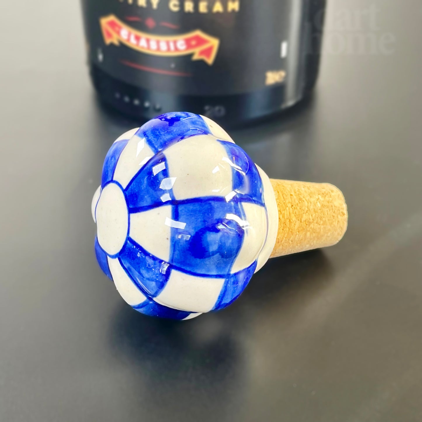 Mediterranean Ceramic Wine Cork Bottle Stoppers