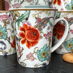 Set Of 4 William Morris Anthina Mugs Gift Boxed