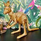 Goldene Känguru-Tischlampe