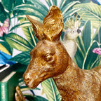 Goldene Känguru-Tischlampe