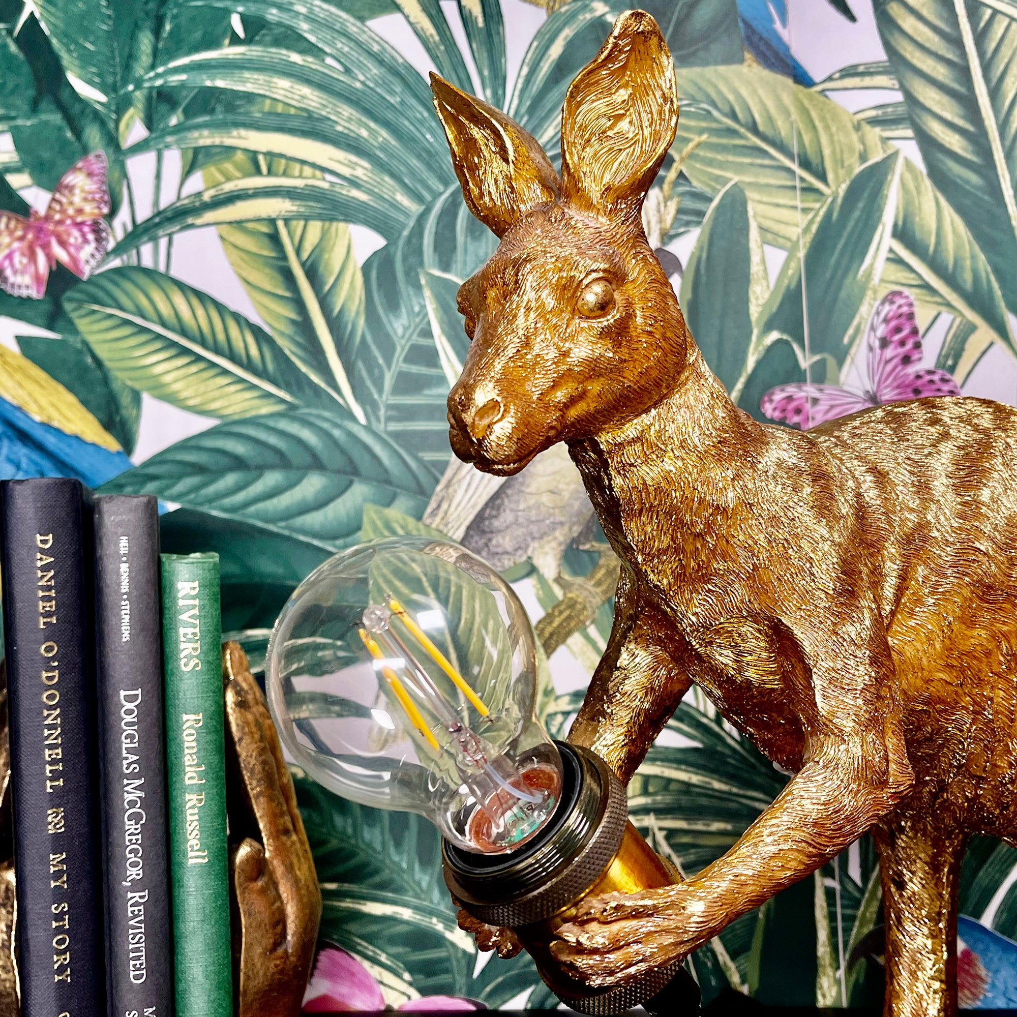 Gold Kangaroo Table Lamp