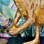 Goldene Känguru-Tischlampe