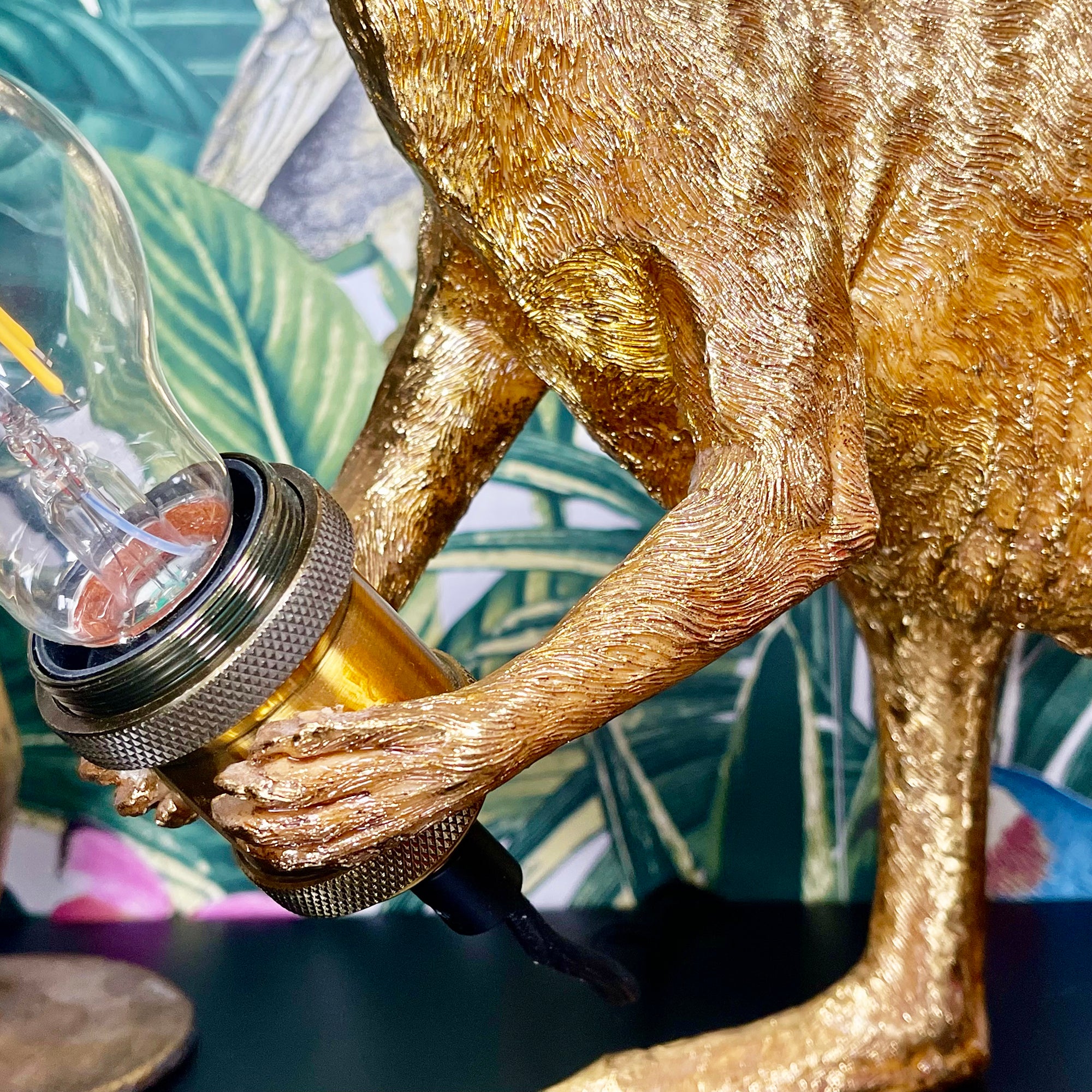 Gold Kangaroo Table Lamp