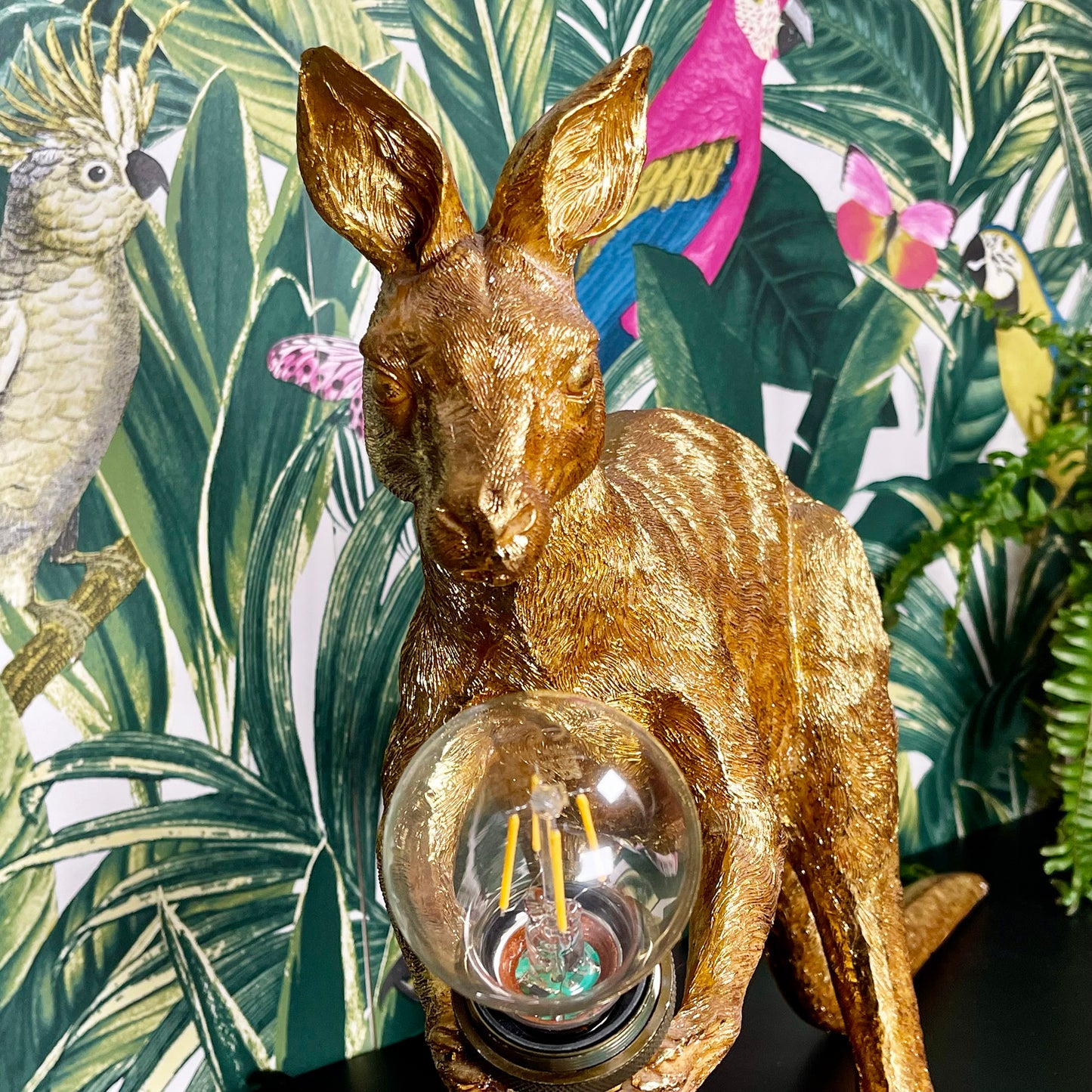 Gold Kangaroo Table Lamp
