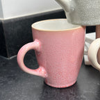 Set Of 6 Pastel Reactive Glaze 340ml Mugs