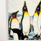 Pinguin-Treffen-Keramikfliesen-Wandkunst