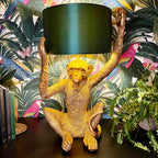 Große goldene Schimpansenlampe