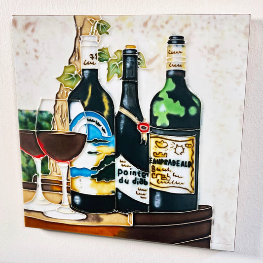 Wine Vineyard Ceramic Tile Wall Art