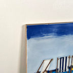 Lounging On The Beach Ceramic Tile Wall Art