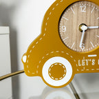 Gelbe Auto-Kinderuhr