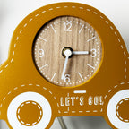 Gelbe Auto-Kinderuhr