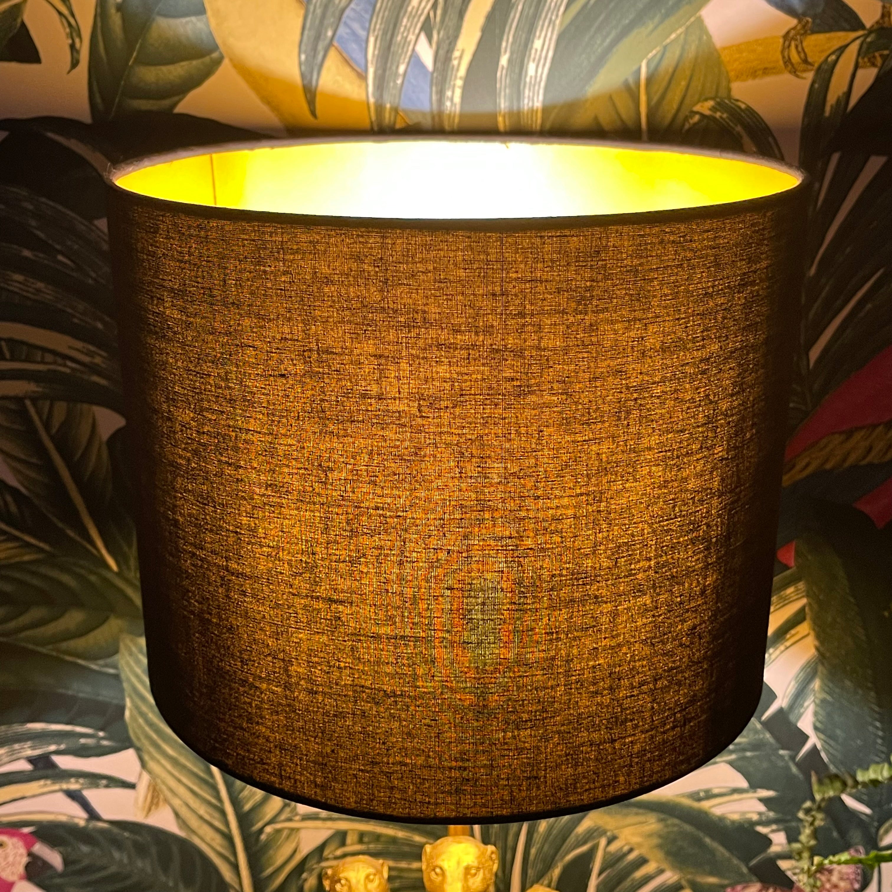 Large Gold Standing Meerkat Mob Table Lamp