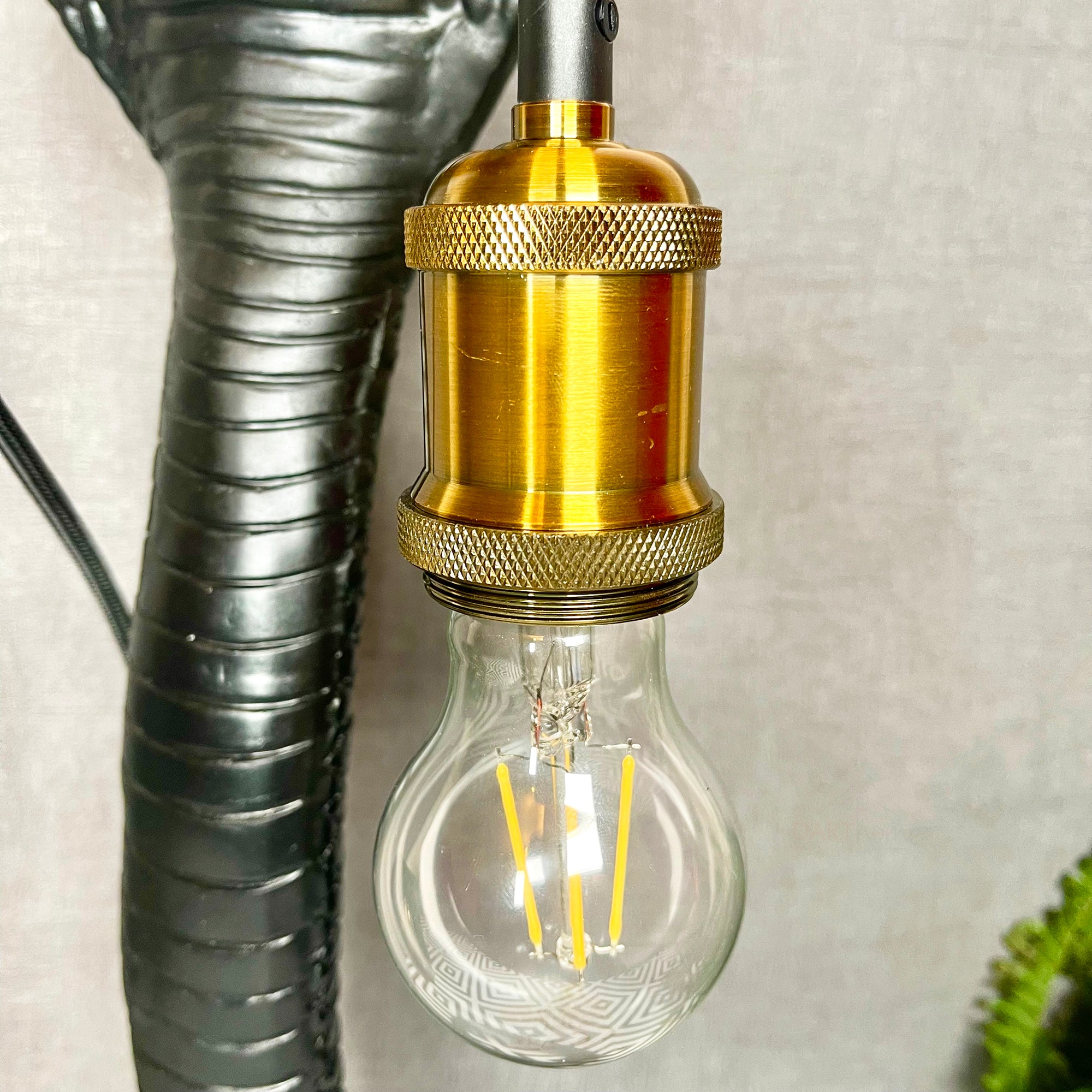 Black King Cobra Snake Lamp