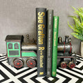 Resin Train Bookend Set