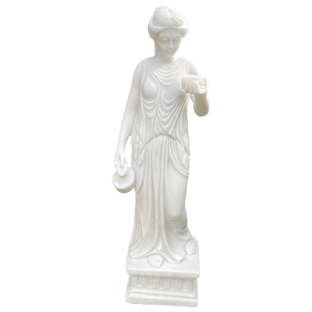 Marble Hebe Goddess Garden Sculpture