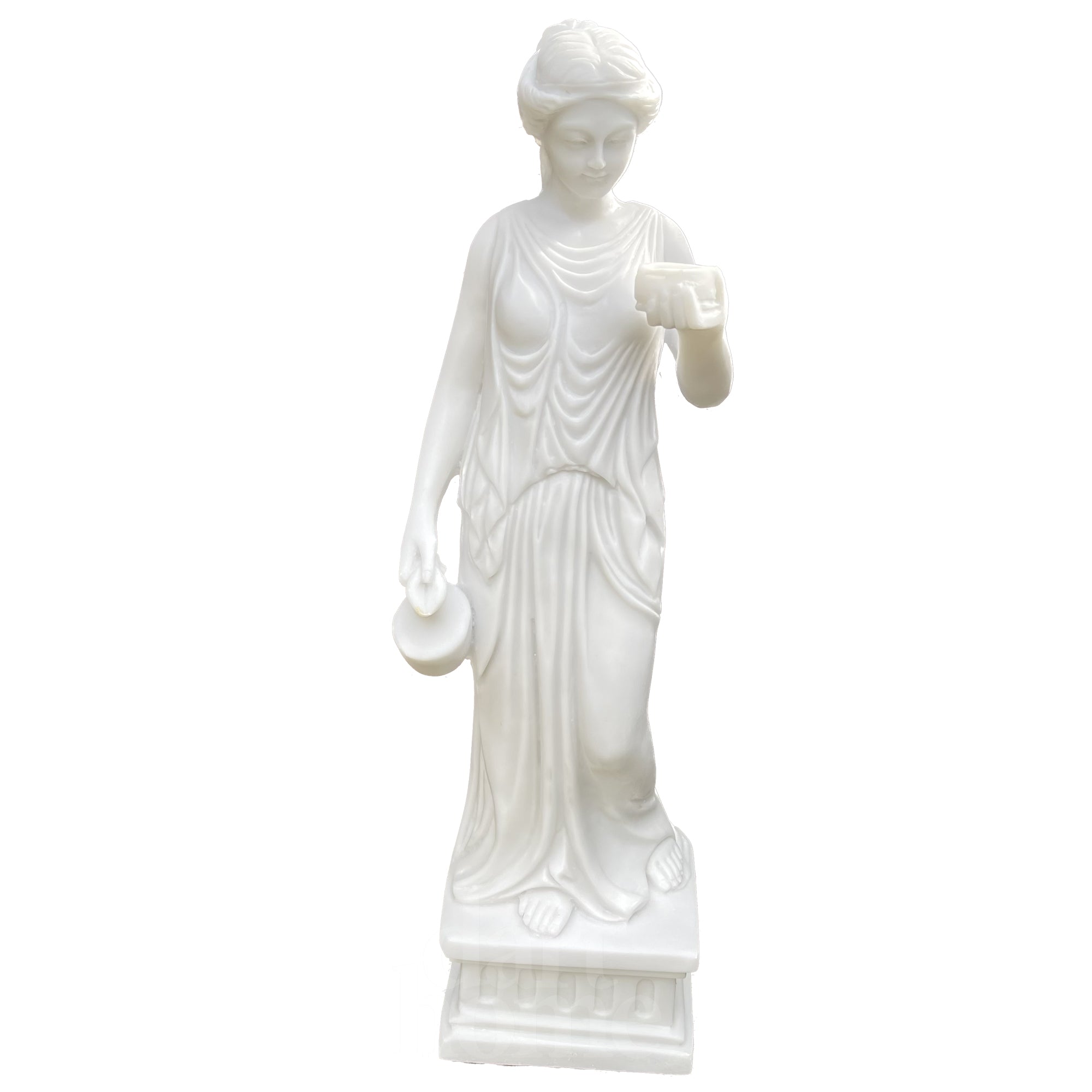 Marble Hebe Goddess Garden Sculpture