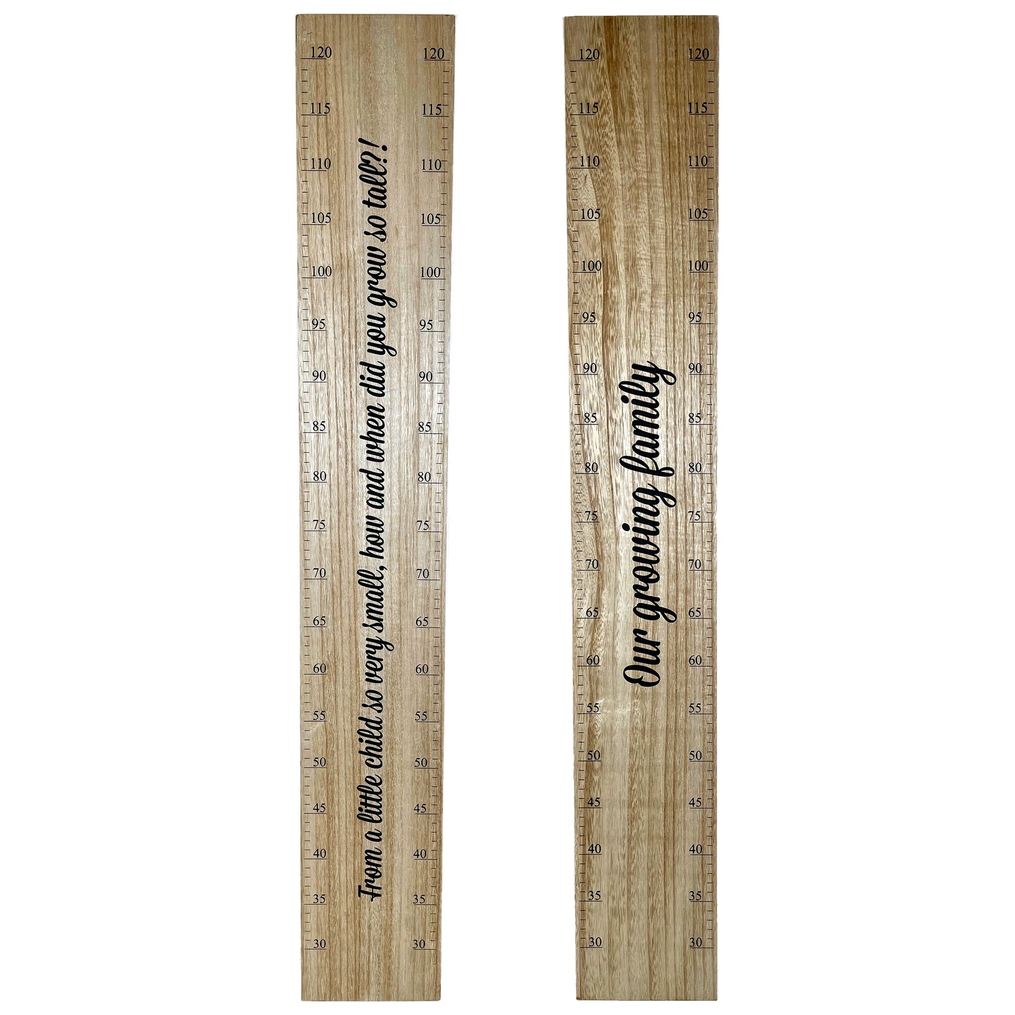 Childrens Wood Height Chart 120cm