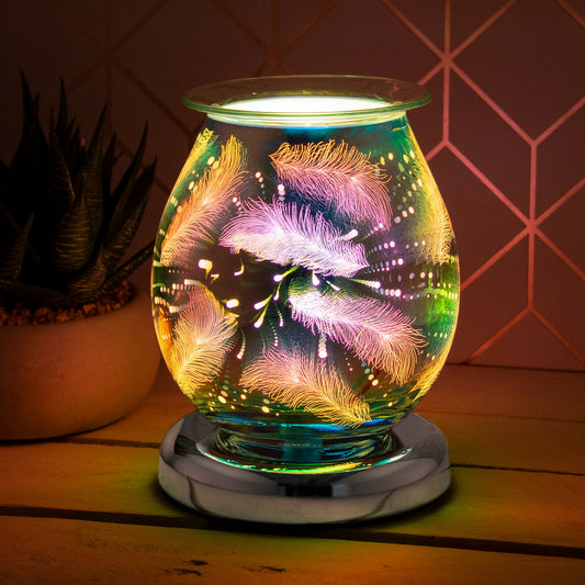 3D Feather Aroma Touch Lamp