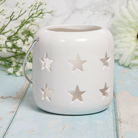 White Star Candle Lantern