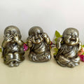 Three Wise See Speak Hear No Evil Monk Gold Home Ornaments