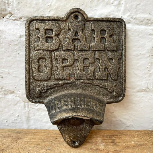 Cast Iron Bar Open Bottle Opener