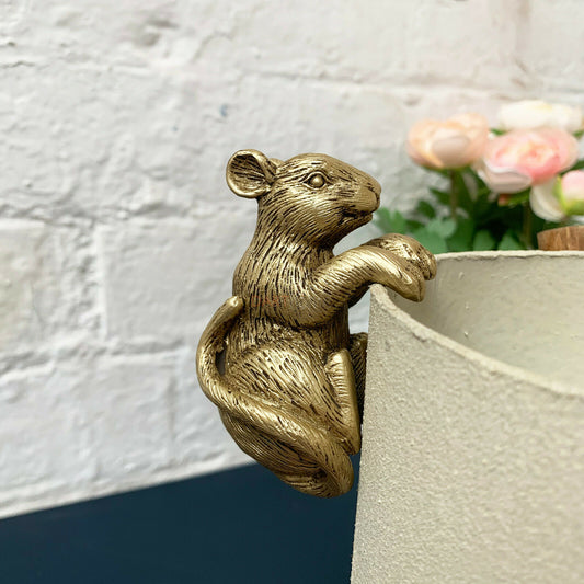 Gold Mouse Pot Hanger