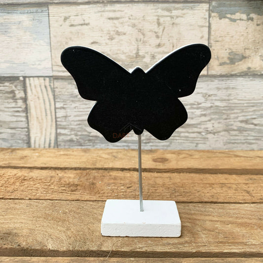 Hölzerner Schmetterlings-Visitenkarten-Cliphalter 12 cm AUSVERKAUF