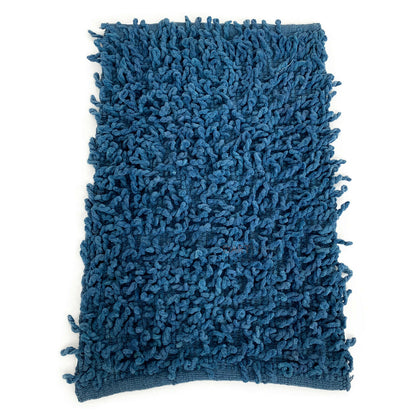 Navy Blue Cotton Loop Bath Mat