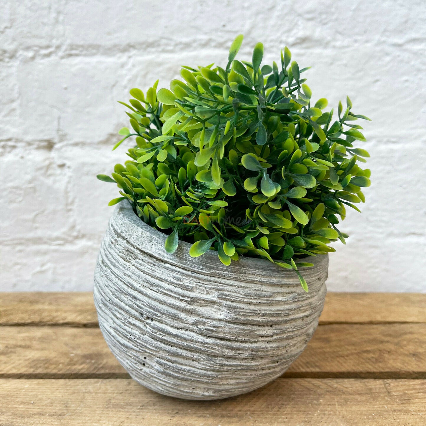 Slate Effect Ceramic Slanted Top Planter 14cm