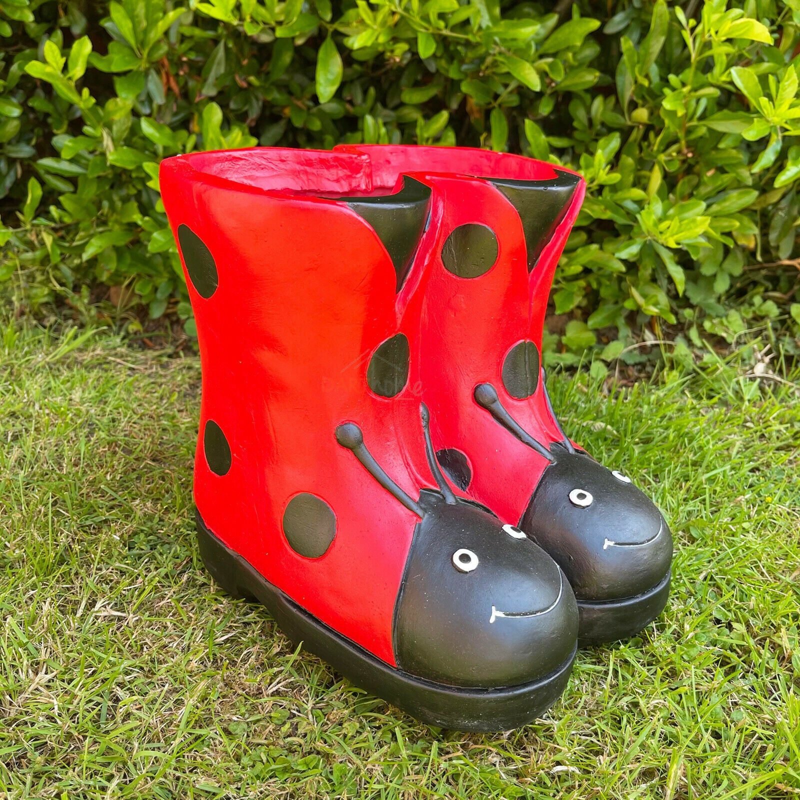 Red Ladybird Boots Planter