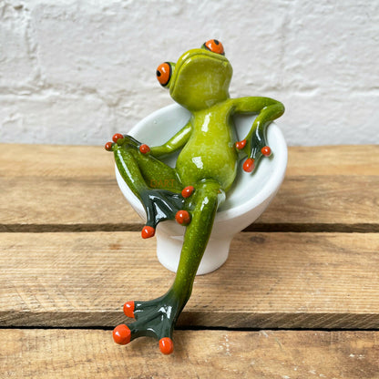 Frog On Chair Ornament